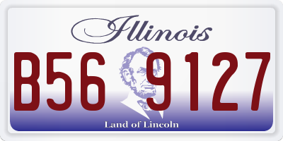 IL license plate B569127