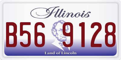 IL license plate B569128