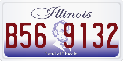IL license plate B569132