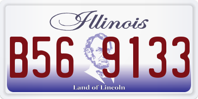 IL license plate B569133