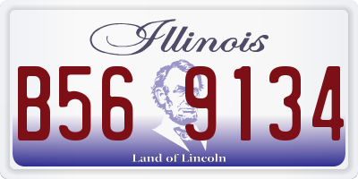 IL license plate B569134