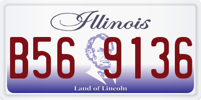 IL license plate B569136