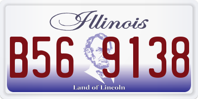 IL license plate B569138