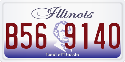 IL license plate B569140