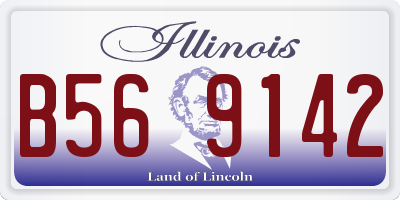 IL license plate B569142