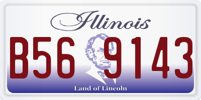 IL license plate B569143