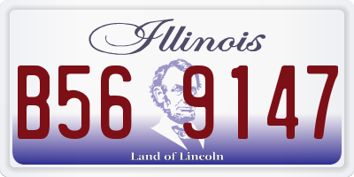IL license plate B569147