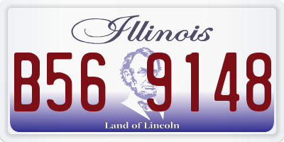 IL license plate B569148