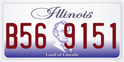 IL license plate B569151