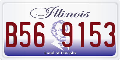 IL license plate B569153