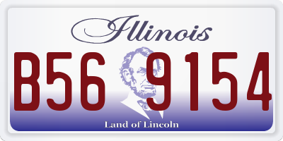 IL license plate B569154