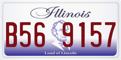 IL license plate B569157