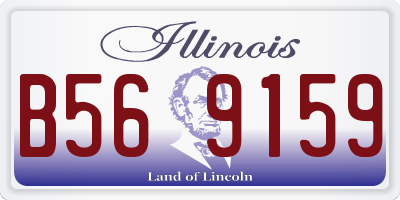 IL license plate B569159