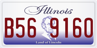 IL license plate B569160