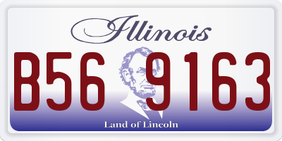 IL license plate B569163