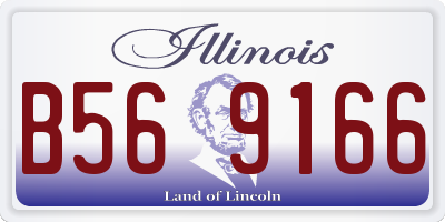 IL license plate B569166