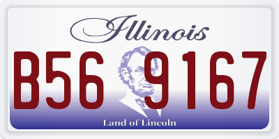 IL license plate B569167
