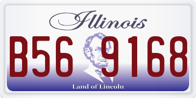 IL license plate B569168