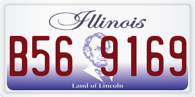 IL license plate B569169