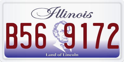 IL license plate B569172