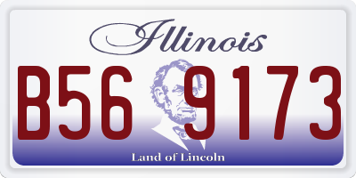 IL license plate B569173