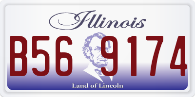 IL license plate B569174