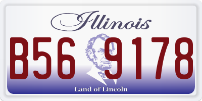 IL license plate B569178