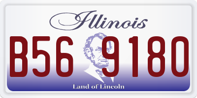 IL license plate B569180