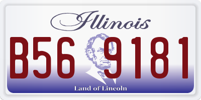 IL license plate B569181
