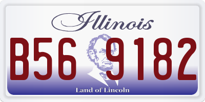 IL license plate B569182