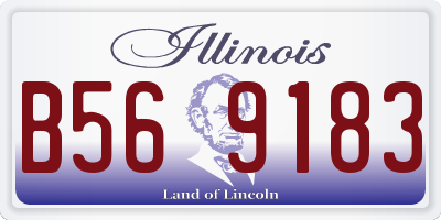 IL license plate B569183
