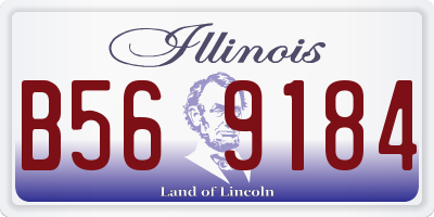 IL license plate B569184