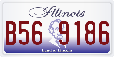 IL license plate B569186