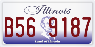IL license plate B569187