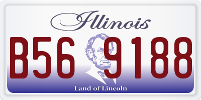IL license plate B569188