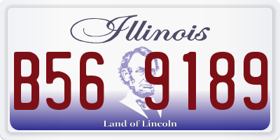 IL license plate B569189