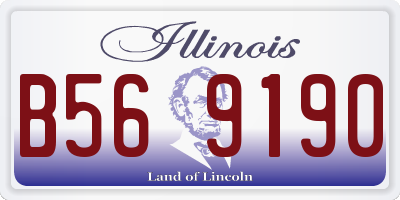 IL license plate B569190