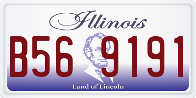 IL license plate B569191