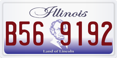 IL license plate B569192