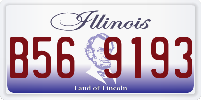 IL license plate B569193