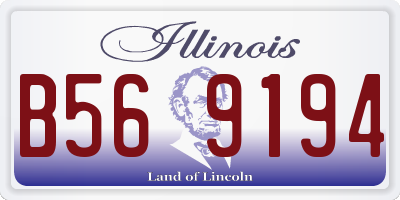 IL license plate B569194