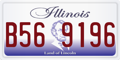 IL license plate B569196