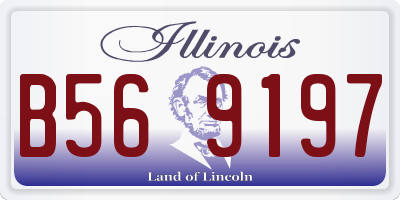 IL license plate B569197