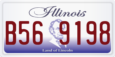 IL license plate B569198