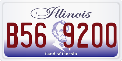 IL license plate B569200