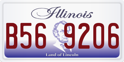 IL license plate B569206