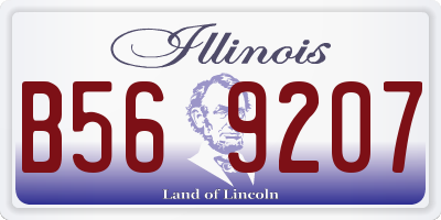 IL license plate B569207