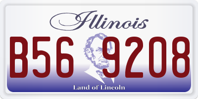 IL license plate B569208