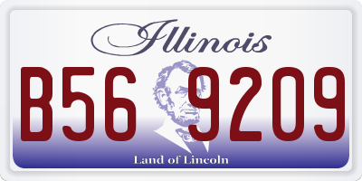 IL license plate B569209