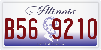 IL license plate B569210